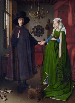 Esposa Arte - Retrato de Giovanni Arnolfini y su esposa Renacimiento Jan van Eyck